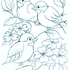 Раскраска Птицы Раскраска Птицы