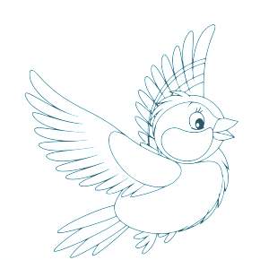 Раскраска Птицы Раскраска Птицы