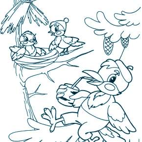 Раскраска Птицы Раскраска Птицы