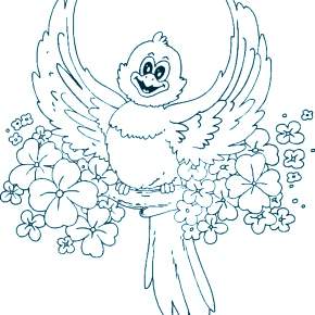 Раскраска Птицы Раскраска Птицы