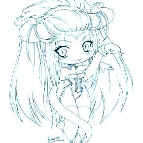 Раскраска Чиби Раскраска Чиби