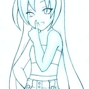 Раскраска Чиби Раскраска Чиби