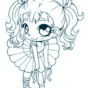 Раскраска Чиби Раскраска Чиби