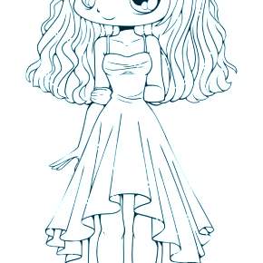 Раскраска Чиби Раскраска Чиби