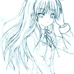 Раскраска Чиби Раскраска Чиби