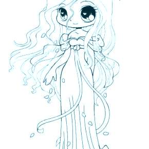 Раскраска Чиби Раскраска Чиби