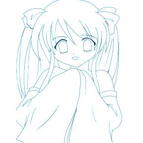 Раскраска Чиби Раскраска Чиби