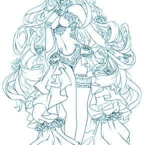 Раскраска Чиби Раскраска Чиби