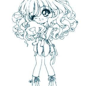 Раскраска Чиби Раскраска Чиби