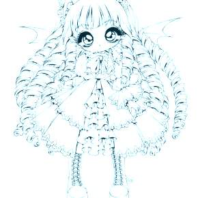 Раскраска Чиби Раскраска Чиби