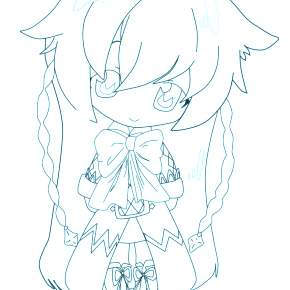 Раскраска Чиби Раскраска Чиби