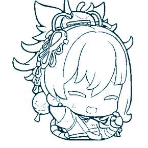 Раскраска Чиби Раскраска Чиби
