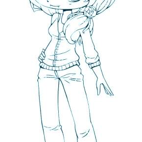 Раскраска Чиби Раскраска Чиби