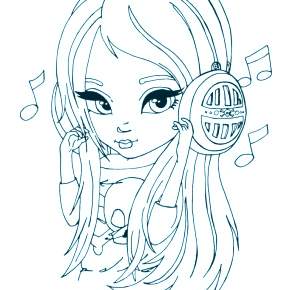 Раскраска Чиби Раскраска Чиби