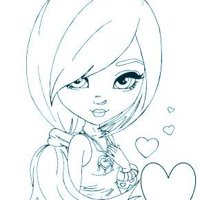 Раскраска Чиби Раскраска Чиби