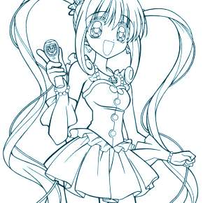 Раскраска Чиби Раскраска Чиби