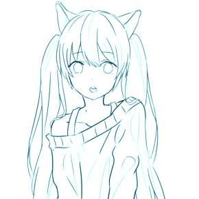 Раскраска Чиби Раскраска Чиби