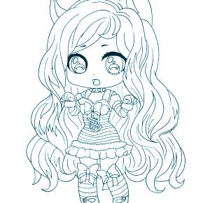 Раскраска Чиби Раскраска Чиби