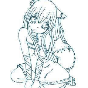 Раскраска Чиби Раскраска Чиби