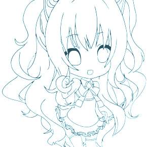 Раскраска Чиби Раскраска Чиби