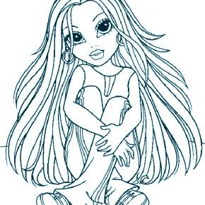 Раскраска Чиби Раскраска Чиби