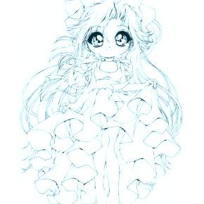 Раскраска Чиби Раскраска Чиби