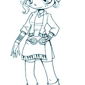 Раскраска Чиби Раскраска Чиби