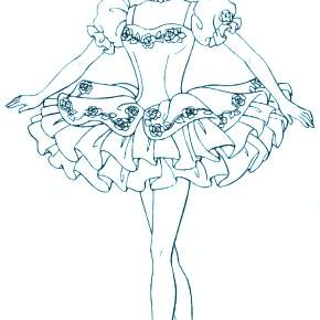 Раскраска Балерина Раскраска Балерина