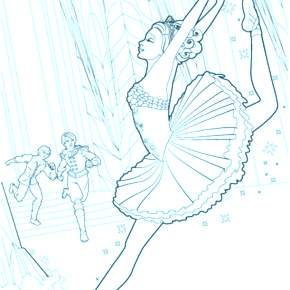 Раскраска Балерина Раскраска Балерина