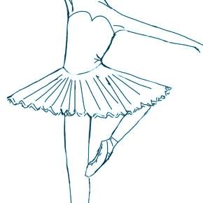 Раскраска Балерина Раскраска Балерина