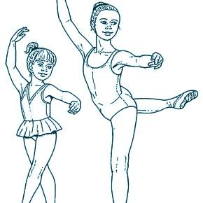 Раскраска Балерина Раскраска Балерина