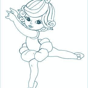 Раскраска Балерина Раскраска Балерина