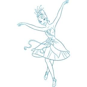 Раскраска Балерина Раскраска Балерина