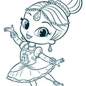 Раскраска Балерина Раскраска Балерина