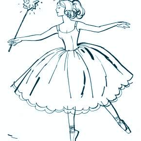 Раскраска Балерина Раскраска Балерина