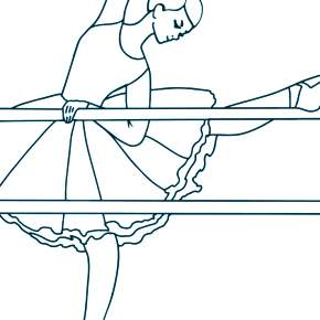 Раскраска Балерина Раскраска Балерина