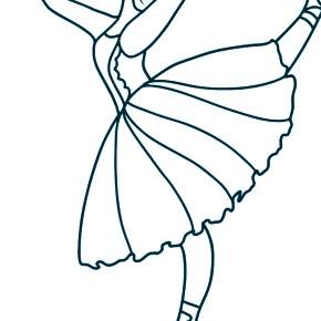 Раскраска Балерина Раскраска Балерина