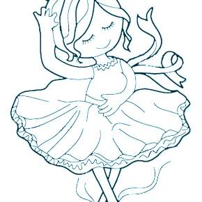 Раскраска Балерина Раскраска Балерина