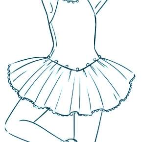 Раскраска Балерина Раскраска Балерина