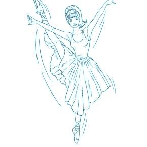 Раскраска Балерина Раскраска Балерина