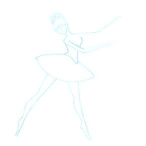 Раскраска Балерина Раскраска Балерина