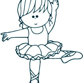 Раскраска Балерина Раскраска Балерина