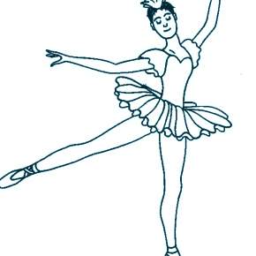 Раскраска Балерина Раскраска Балерина
