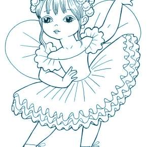 Раскраска Балерина Раскраска Балерина