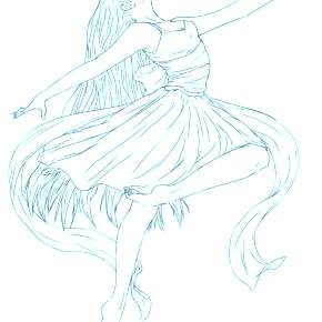 Раскраска Балерина Раскраска Балерина