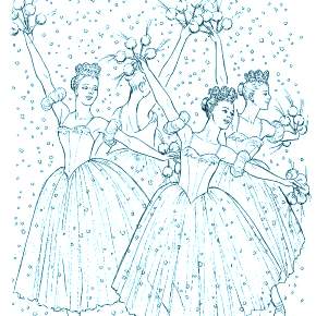 Раскраска Балерина Раскраска Балерина