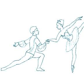 Раскраска Балерина Раскраска Балерина