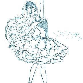 Раскраска Балерина Раскраска Балерина