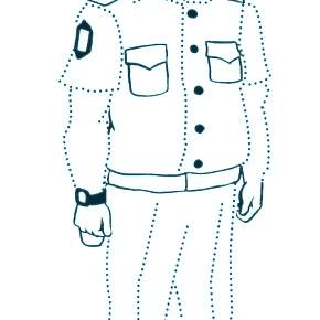 Раскраска Полицейский