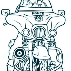 Раскраска Полицейский